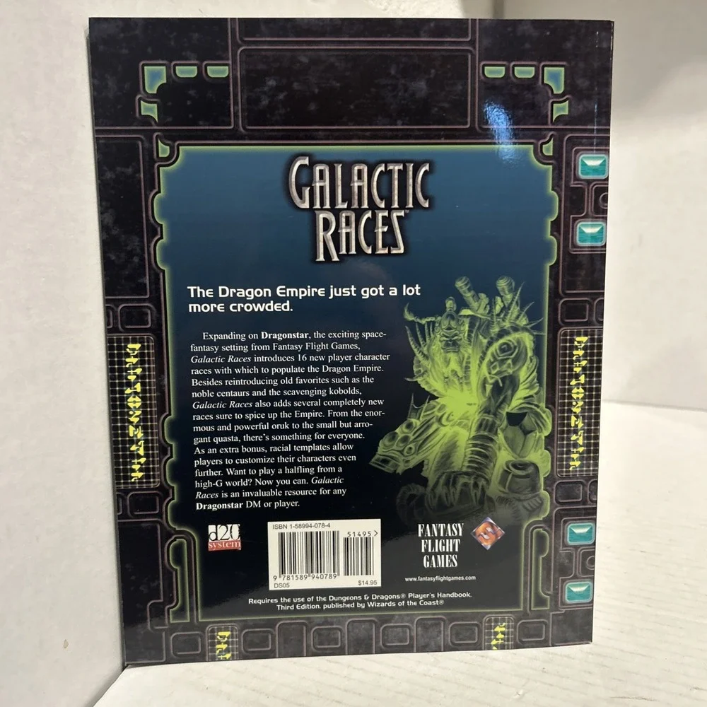 Dragonstar Galactic Races Sourcebook -‎ DS05 Fantasy Flight Games